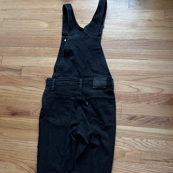 Levi's Black Denim Overalls - Picture 7 of 9